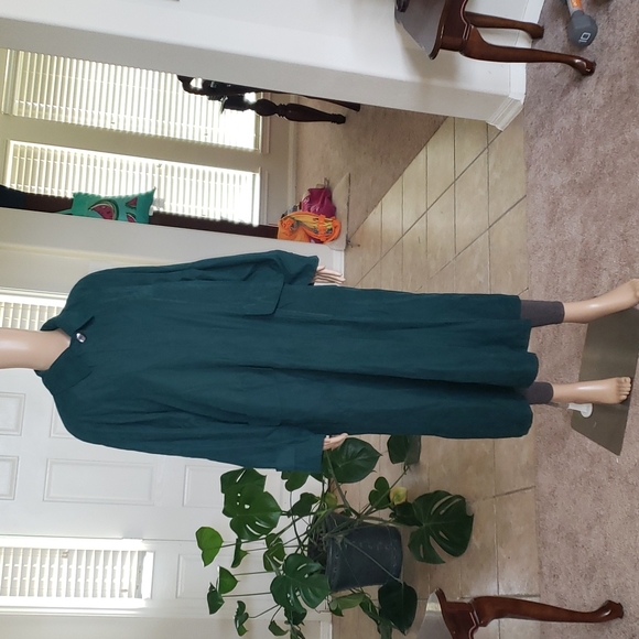 London Fog L green luxe all season trench coat removable lining - Picture 10 of 17